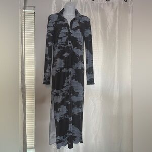 Topshop Black and Gray Women's Dress